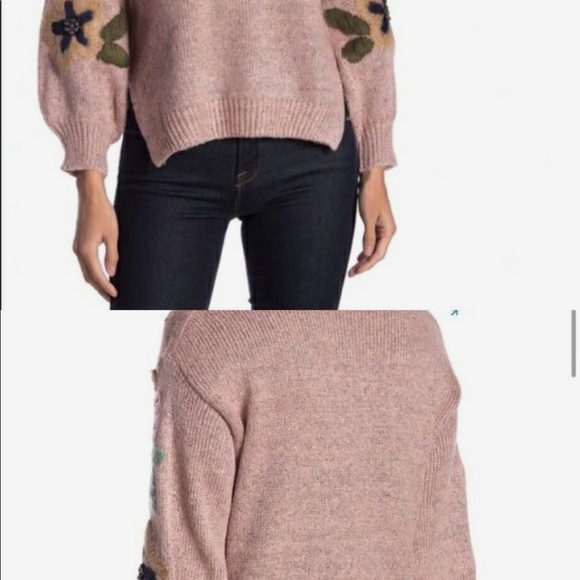 ALLISON MEW YORK Aidan Pink embroidered Sweater S - Picture 4 of 12